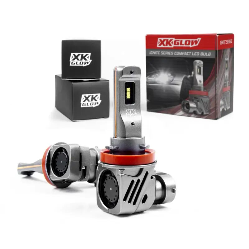 Headlight Bulb H11; LED Bulb; 24 Watt; 9 To 32 Volt; White Beam Color; 2200 Lumens; 6000K Light Color Temperature; Set