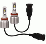 Headlight Bulb H11; LED Bulb; 25 Watt; 9 To 32 Volt; White/ Golden Yellow/ Light Blue Beam Color; 6000 Lumens; 6500K