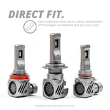 Headlight Bulb HB3; LED Bulb; 24 Watt; 9 To 32 Volt; White Beam Color; 2200 Lumens; 6000K Light Color Temperature; Set