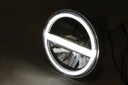 HIGHSIDER Headlight Type 6 Led 5 3/4" Chrome for Powersports