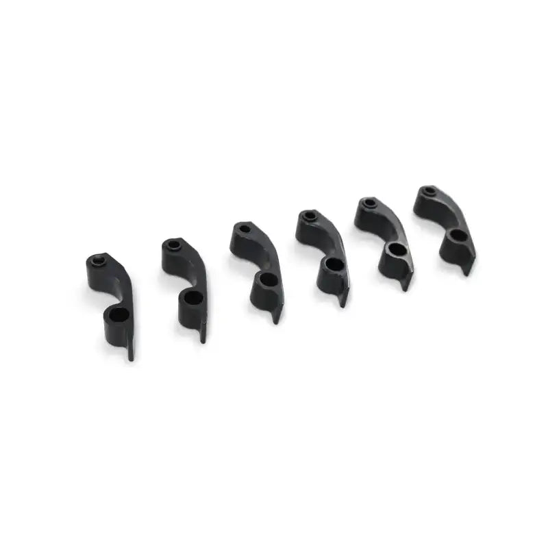 Six black curved mechanical levers from Heavy Arm Upgrade Kit for heavy arm upgrade pleasure