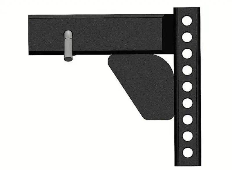 Black metal squat rack attachment for Blue Ox BXW4091 TrackPro Hitch accessory
