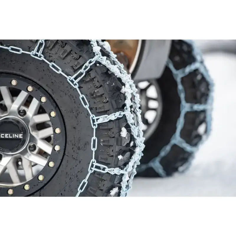 Heavy-Duty V-Bar Snow Chains for 30" Tires - 30x10-14 & 30x10-15 - SEDONA