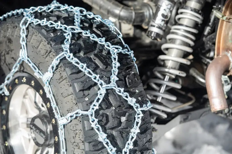 Heavy-Duty V-Bar Snow Chains for 30" Tires - 30x10-14 & 30x10-15 - SEDONA