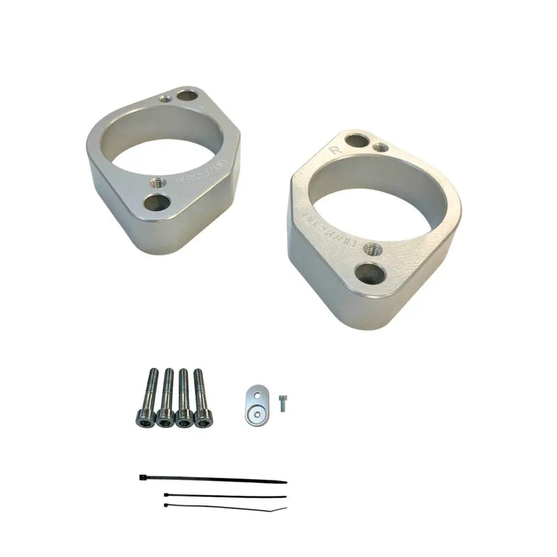 Helibars Handlebars HR05200 - Silver Handlebar Risers