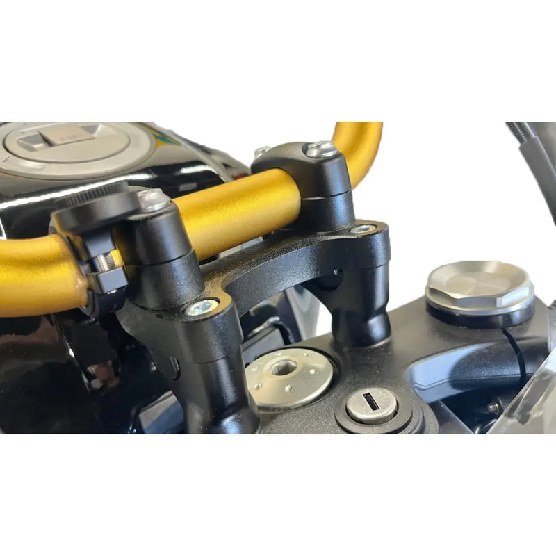 Helibars Risers HR05193-BA - Black Handlebar Tour