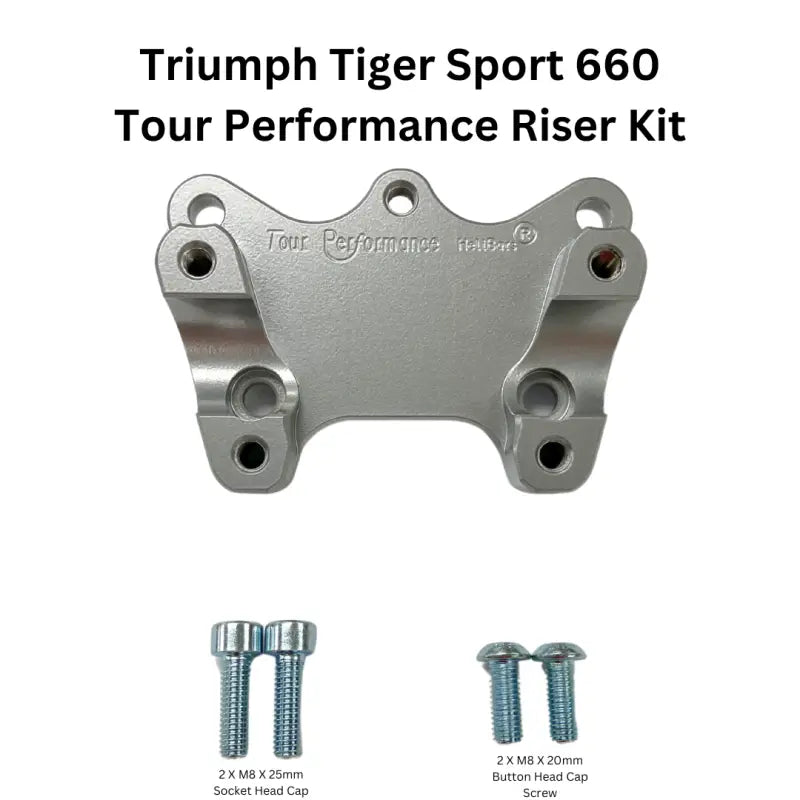 Handlebar Risers Silver Tri - HELIBARS