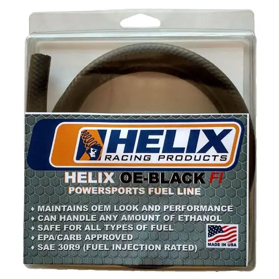 Helix Racing Maintains OEM Look And Performance Fuel Line 516-8313 - Black 16 10 FT OE FI Inj