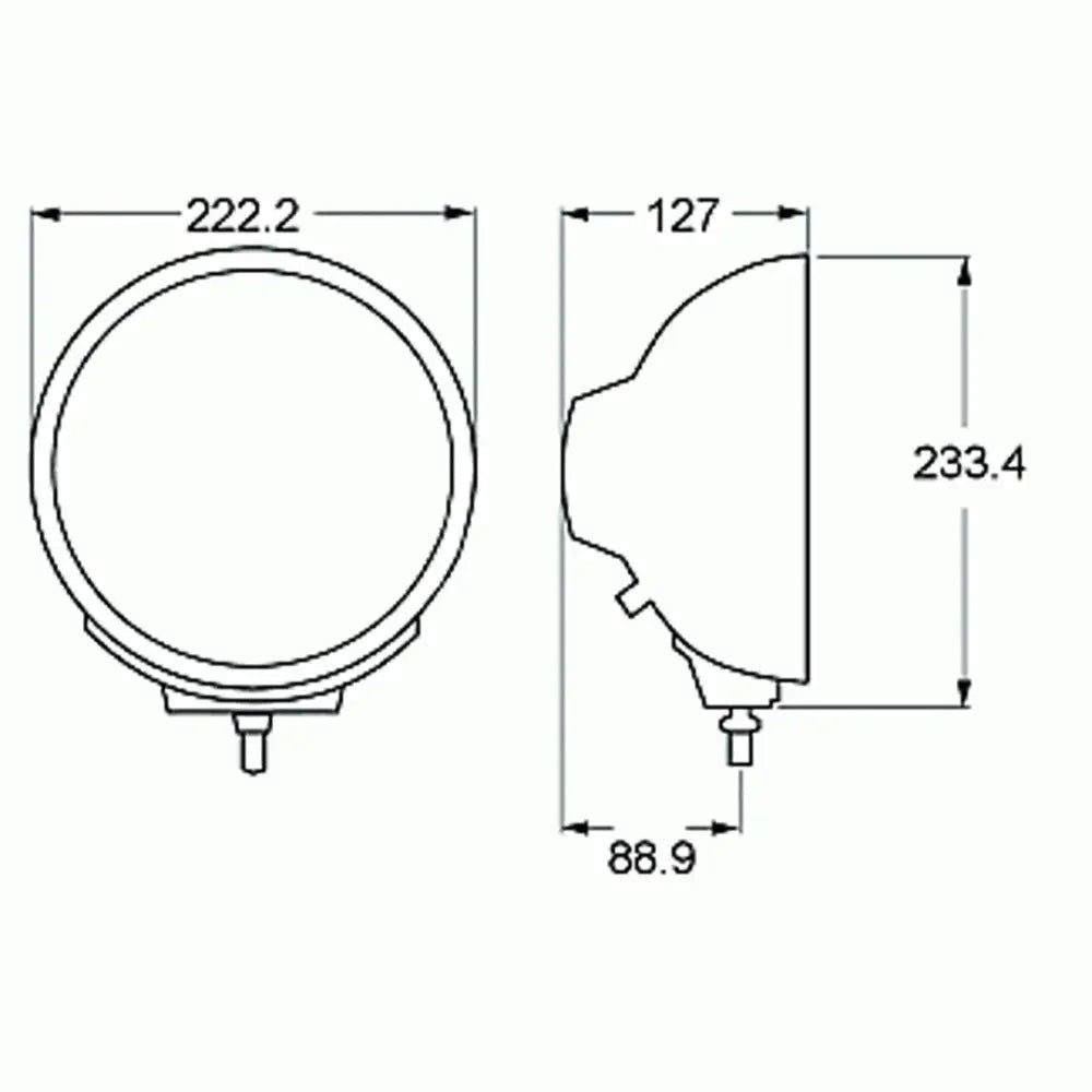 Hella 007560931 Driving/ Fog Light - Black