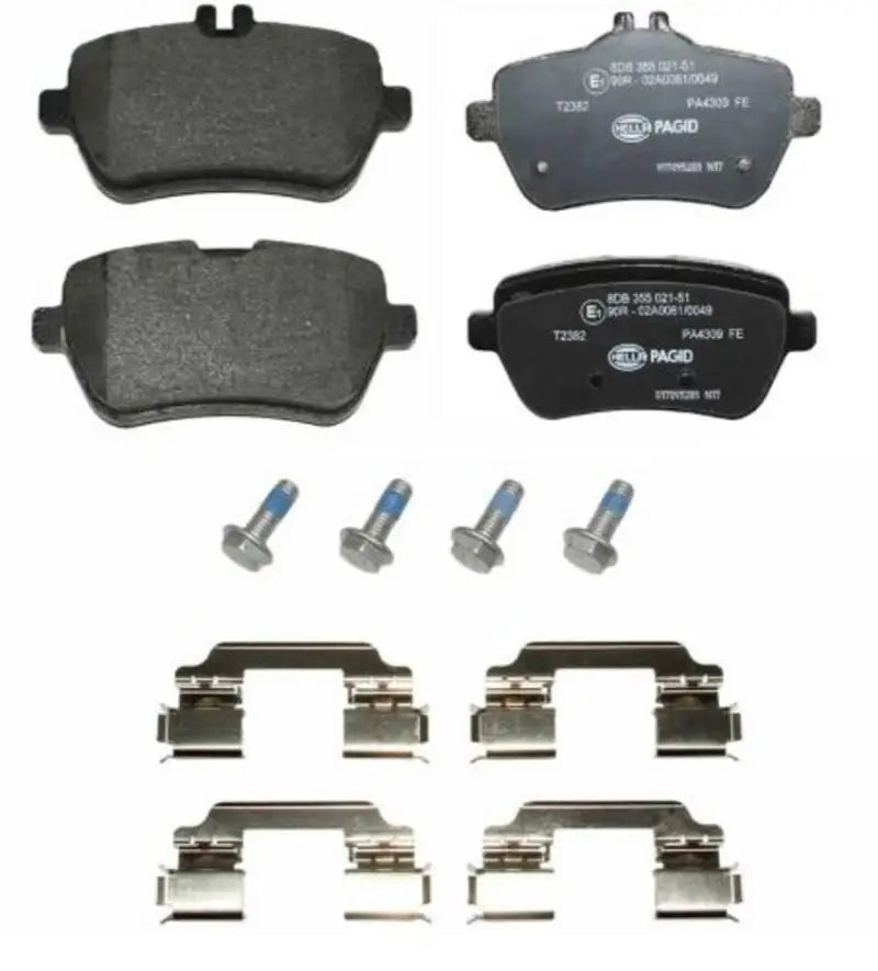 Hella 355021511 brake pad set for disc brake, high-quality brake pad set for cars