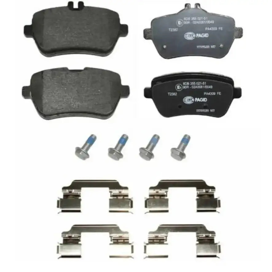 Hella 355021511 brake pad set for disc brake, high-quality brake pad set for cars