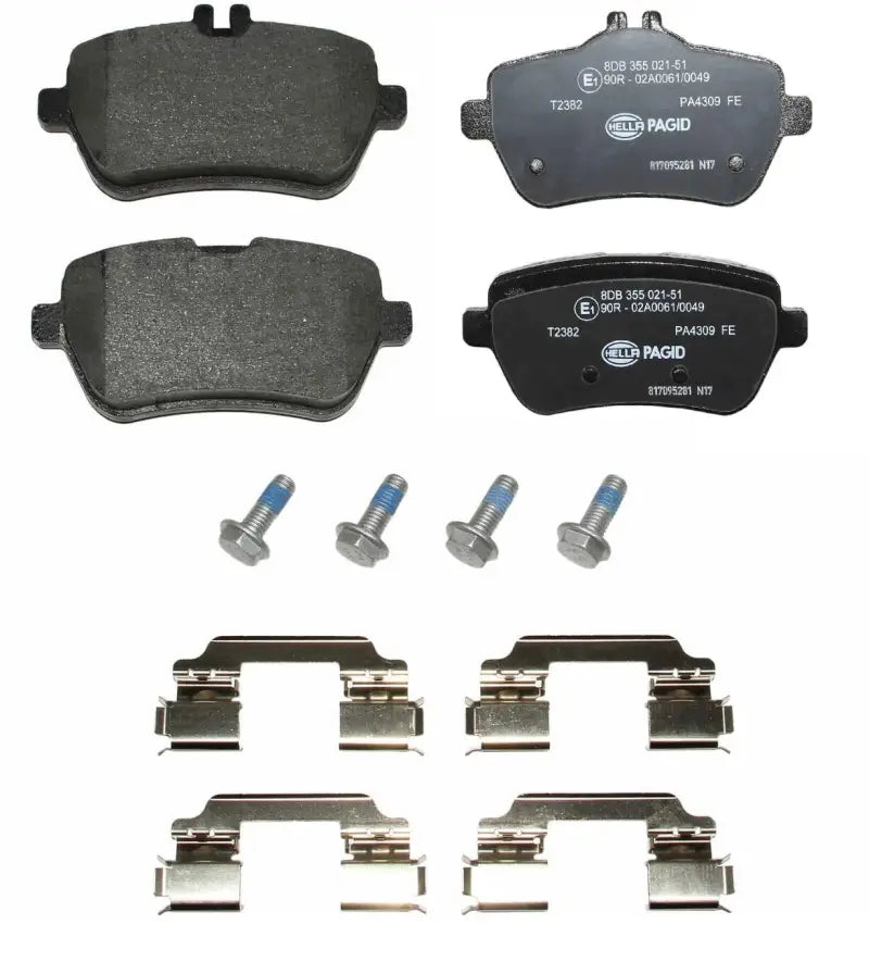 Hella 355021511 brake pad set for disc brake, high-quality automotive brake pad