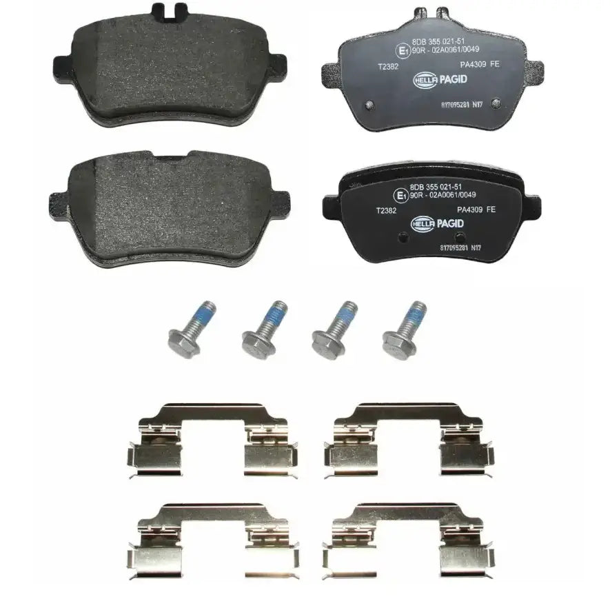 Hella 355021511 brake pad set for disc brake, high-quality automotive brake pad
