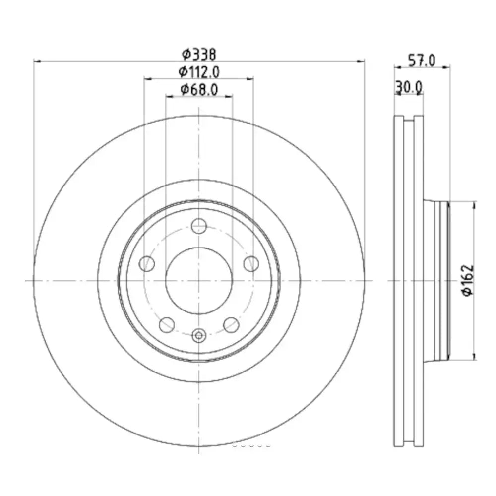 Hella 355125171 Brake Rotor