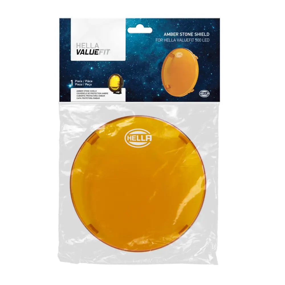 Hella 358116991 Hella 500 LED Driving Lamp 6in Amber Cover - 358116991