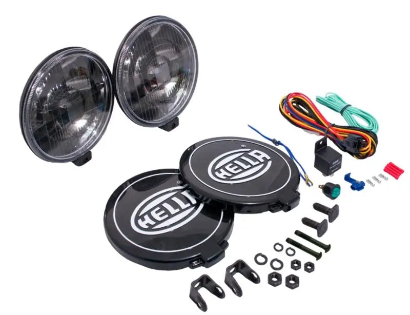 Hella 500 Series 12V Black Magic Halogen Driving Lamp Kit - 005750991
