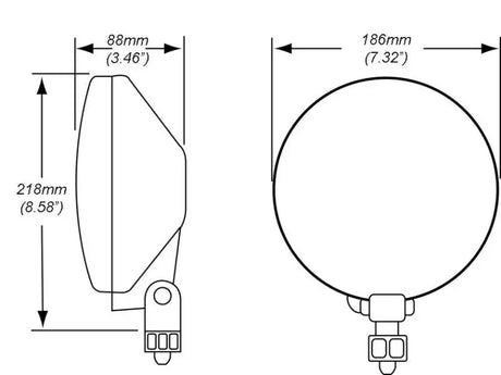 Hella 700FF H3 12V/55W Halogen Driving Lamp Kit - 010032801