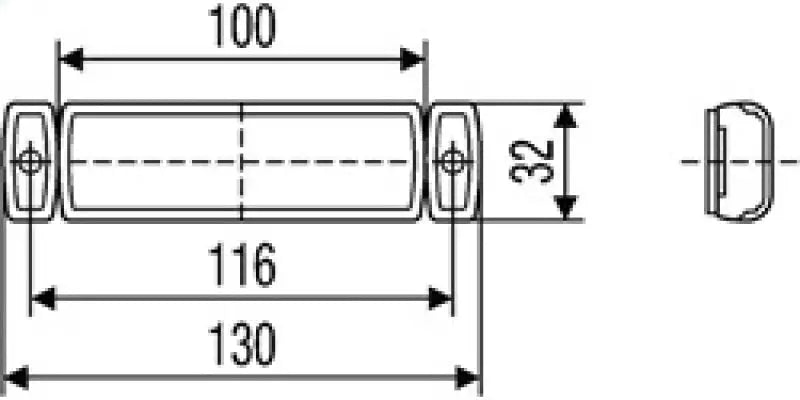 Hella 8645 Series 12V Amber Side Marker Lamp - Truck & Automotive