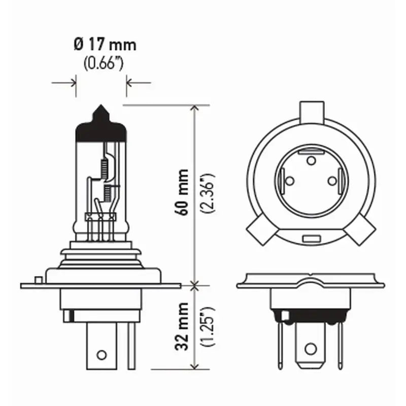 Hella 9003SB Headlight Bulb