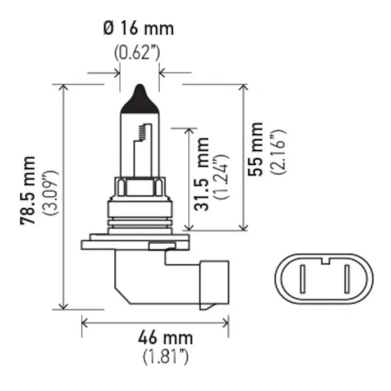 Hella 9006LL Headlight Bulb