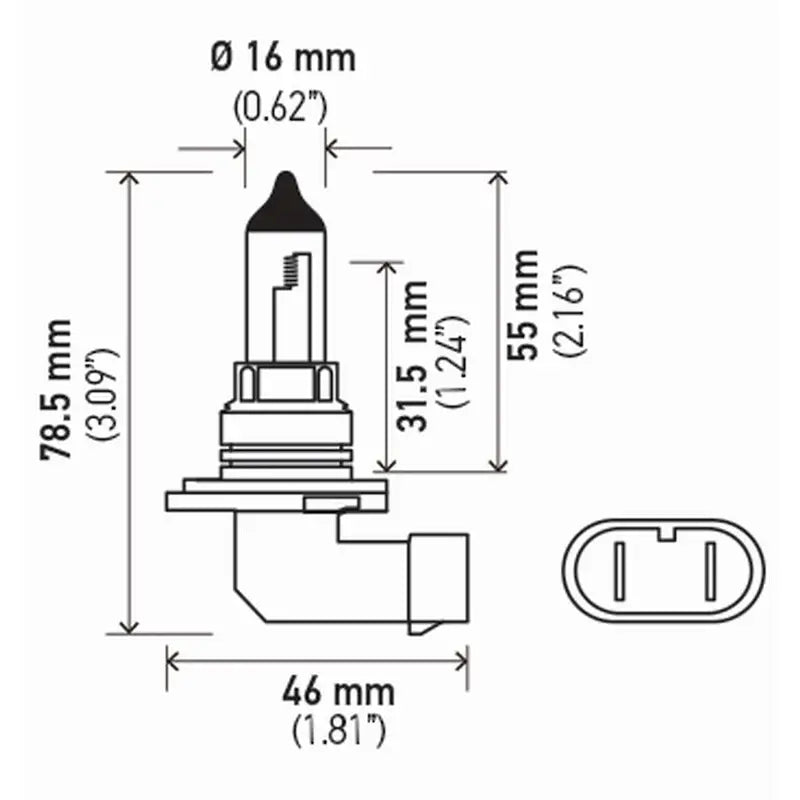 Hella 9006SB Headlight Bulb