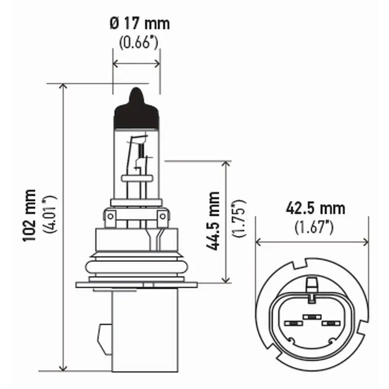 Hella 9007SB Headlight Bulb