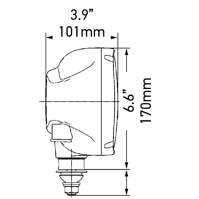 Hella 996174251 Headlight Assembly