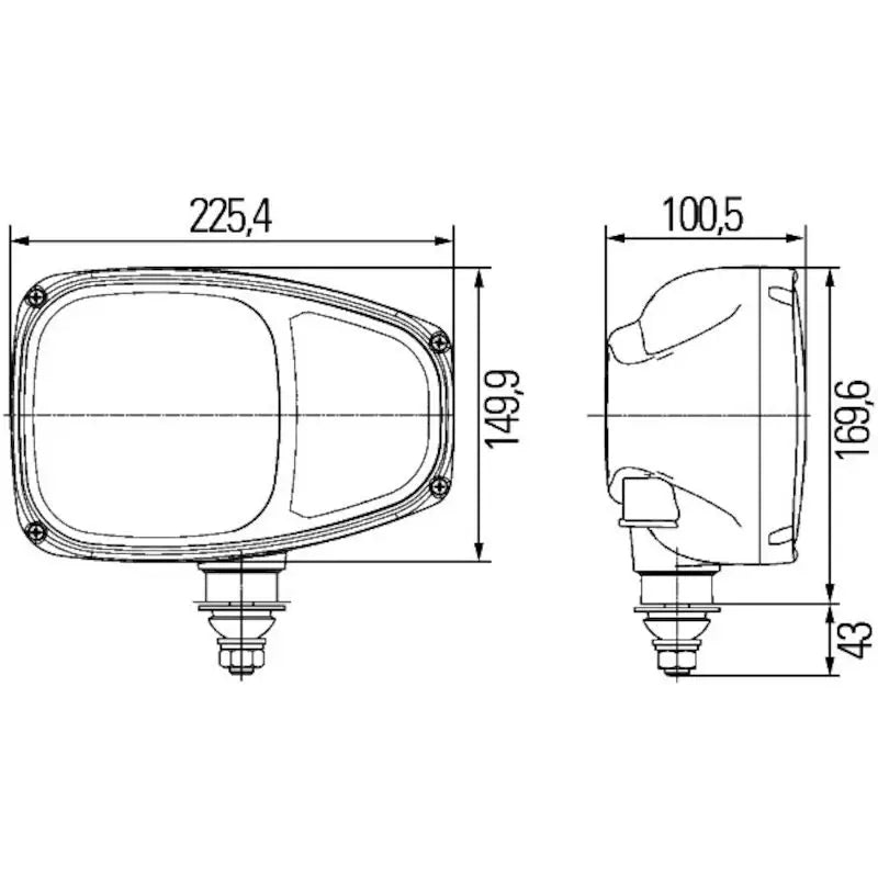 Hella 996174261 Headlight Assembly