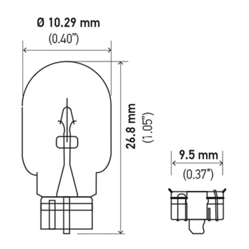 Hella Bulb 2825 12V 5W 4CP W2.1x9.5d T3.25 - Truck & Automotive