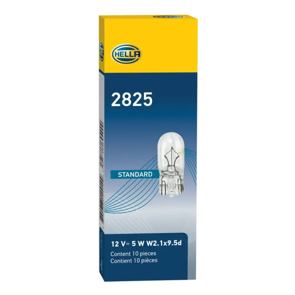 Box of Hella Bulb 2825 12V 5W 4CP RV parts & accessories for lighting upgrades