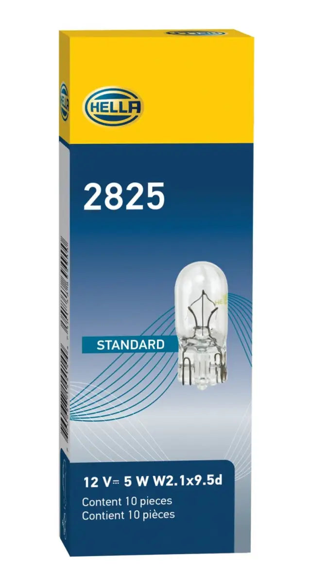 Box of Hella Bulb 2825 12V 5W 4CP RV parts & accessories for lighting upgrades