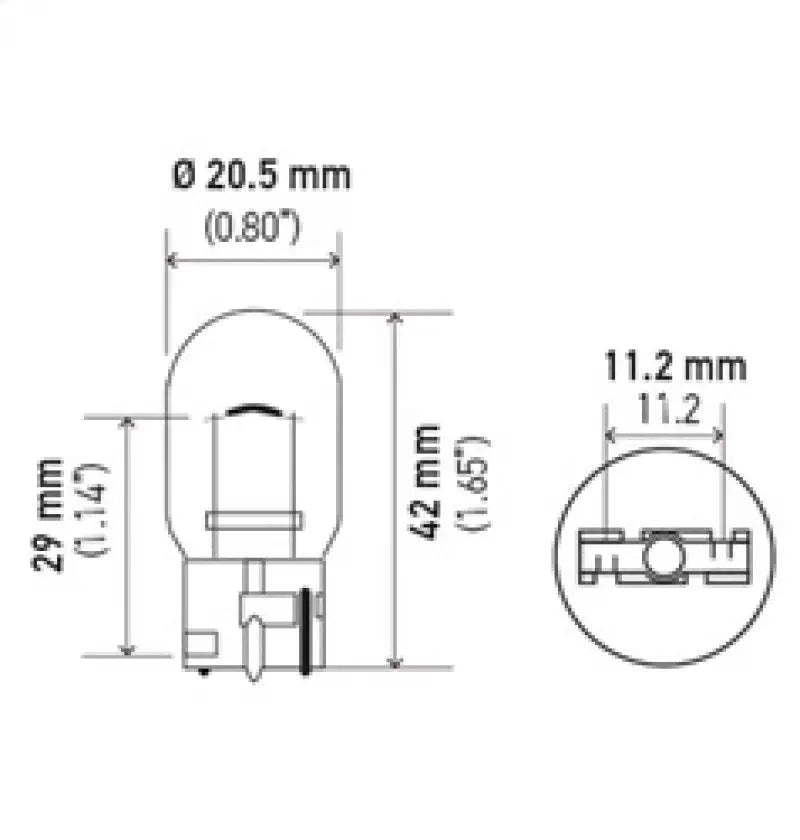 Hella Bulb 7441 12V 27W W3X16d T6.5 - Truck & Automotive