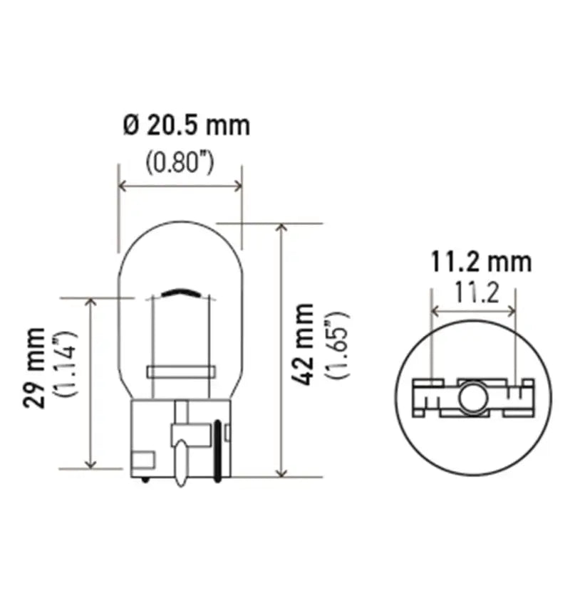 Hella Bulb 7441 12V 27W W3X16d T6.5 - Truck & Automotive