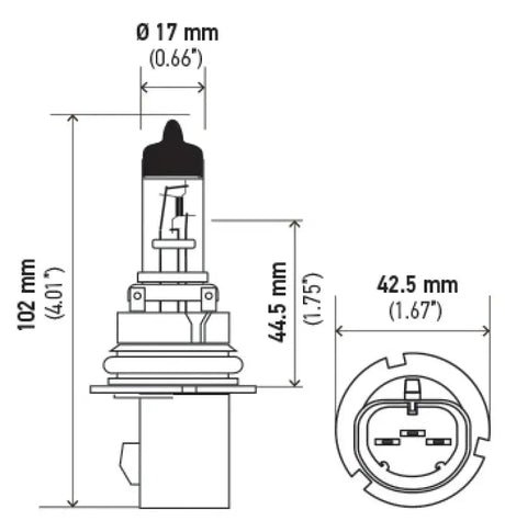 Hella Bulb 9007 12V 65/55W Xen Wht Xb (2) - Lights