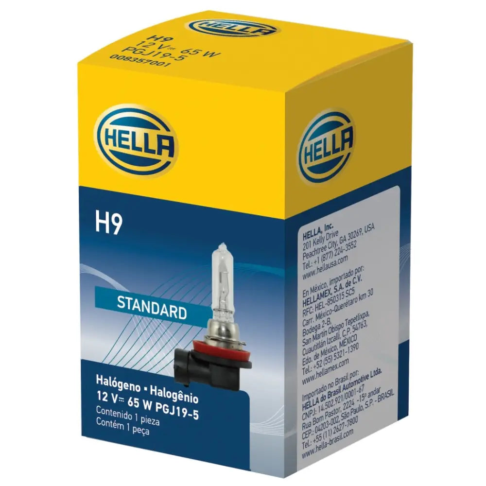 Hella H9 Hella Bulb H9 12V 65W PGJ19-5 T4