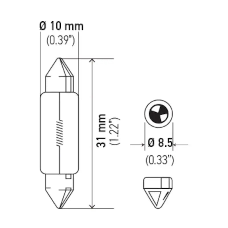Hella DE3175 Center High Mount Stop Light Bulb
