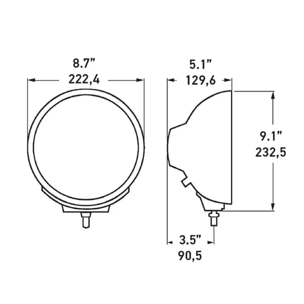 Hella Easy To Install Driving/ Fog Light 007560361 - R4000FF