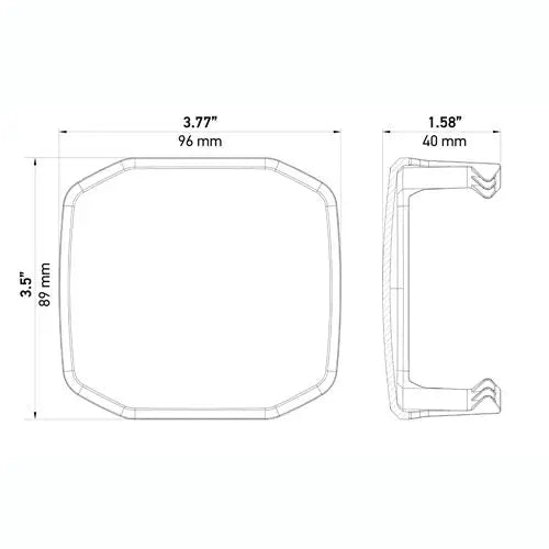 Hella Easy To Install Driving/ Fog Light Cover 358233961 - X-Treme XT-3A Amber