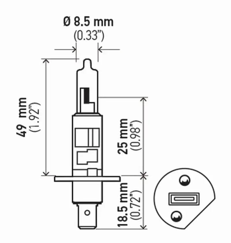 Hella H1 12V 55W High Performance Xenon Bulb (Pair) - Truck & Automotive