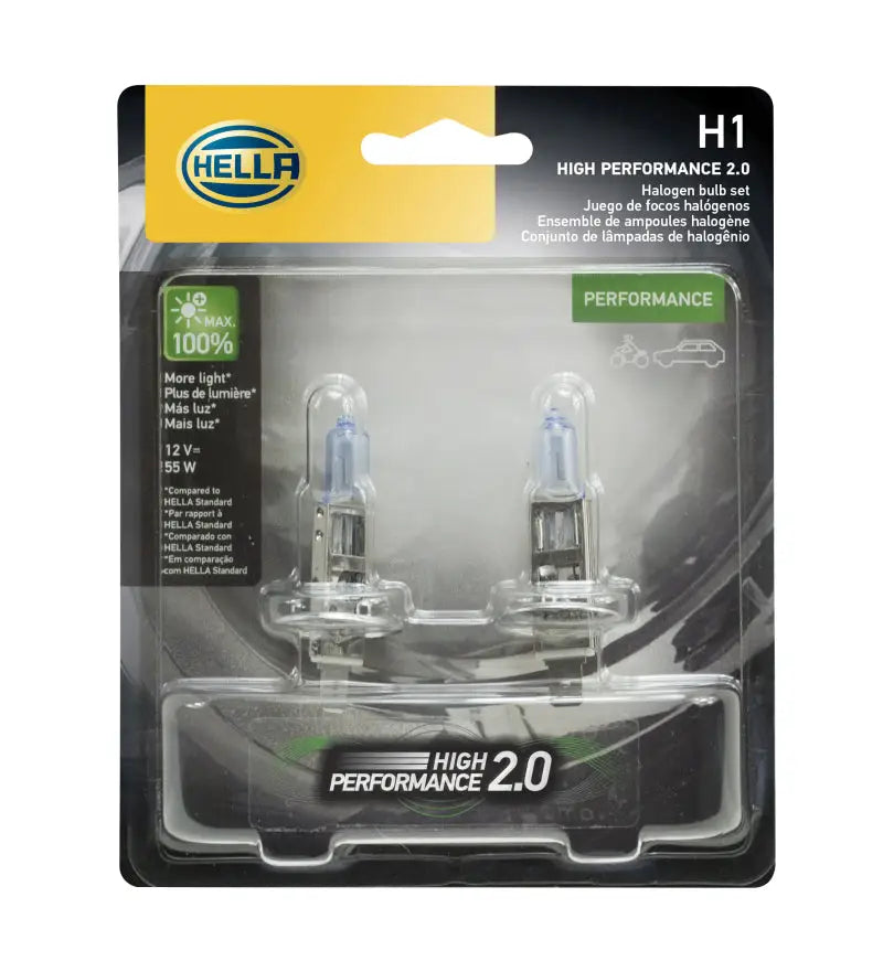 Hella H1 12V 55W High Performance Xenon Bulb (Pair) - Truck & Automotive
