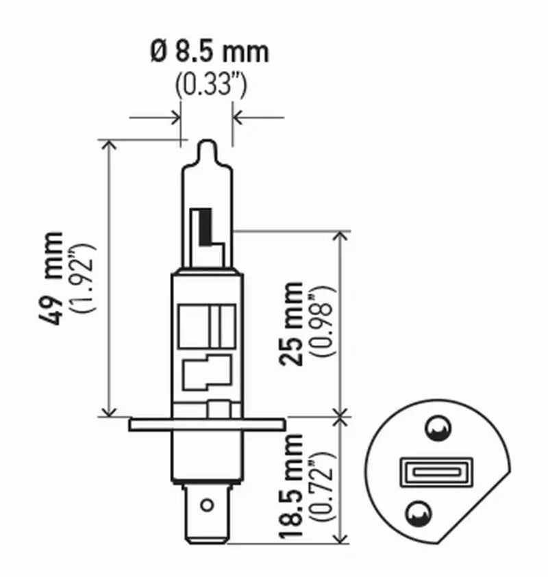 Hella H1 12V 55W High Performance Xenon Bulb (Pair) - Truck & Automotive