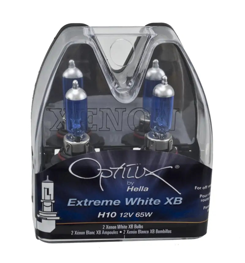 Hella H10 12V 65W Xen White Bulb (Pair) - Truck & Automotive