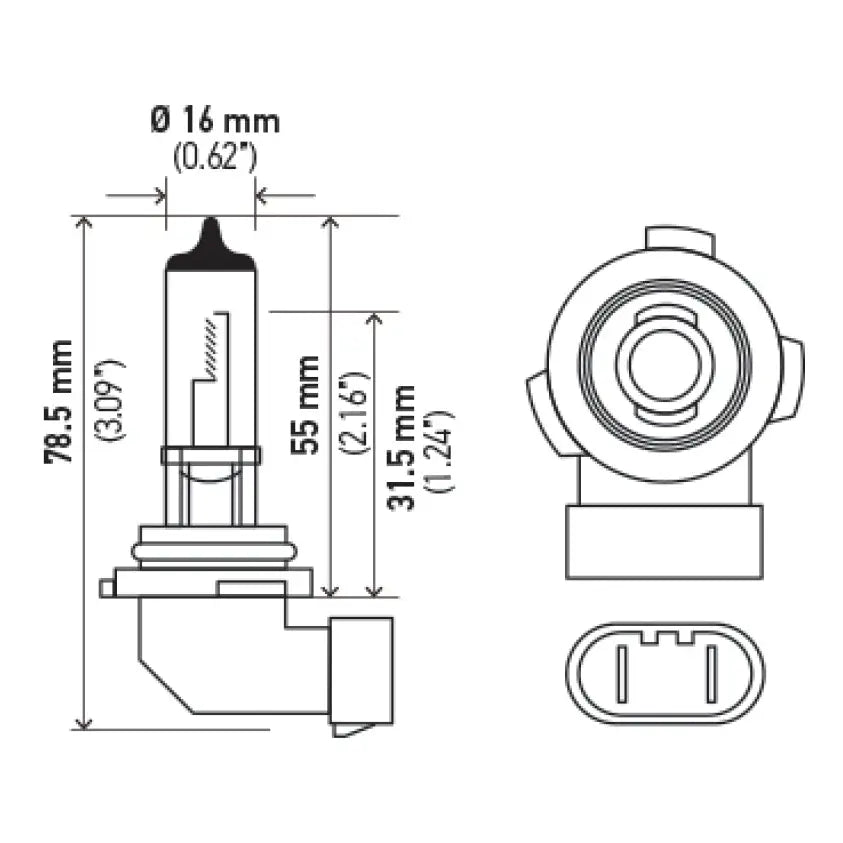 Hella H71071012 Hella H10 12V 65W Xen White Bulb (Pair)