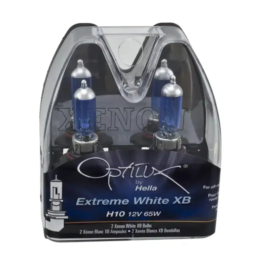 Hella H10 12V 65W Xen White Bulb (Pair) - Truck & Automotive