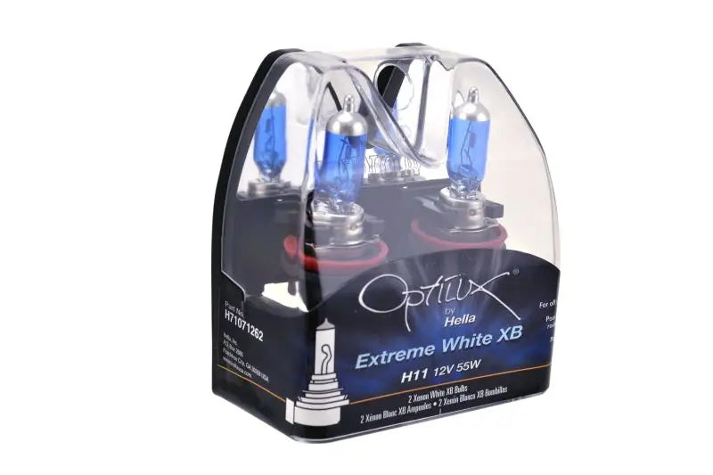 Hella H11 12V 55W Xenon White XB Bulb (Pair) - Truck & Automotive