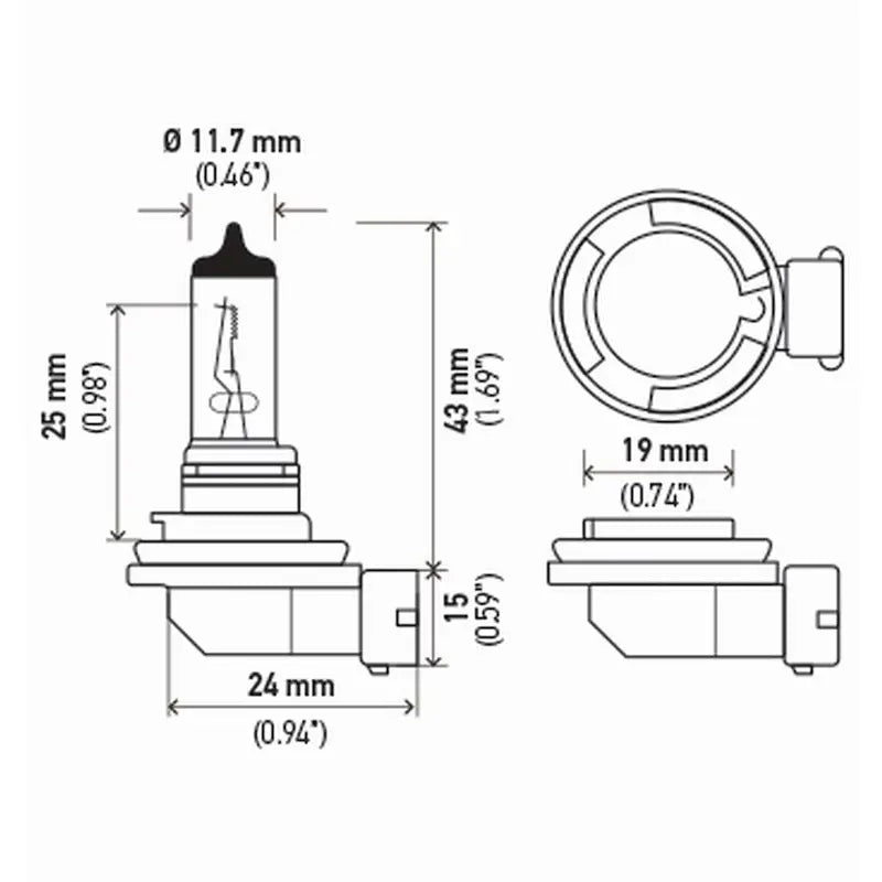 Hella H11SB Headlight Bulb