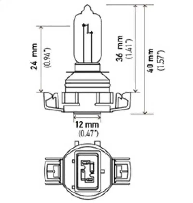 Hella H16/9009 12V 35W Xenon White XB Bulb (Pair) 