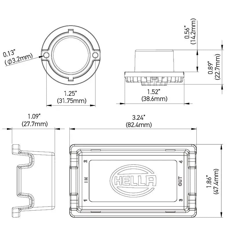 Hella H22901001 Warning Light