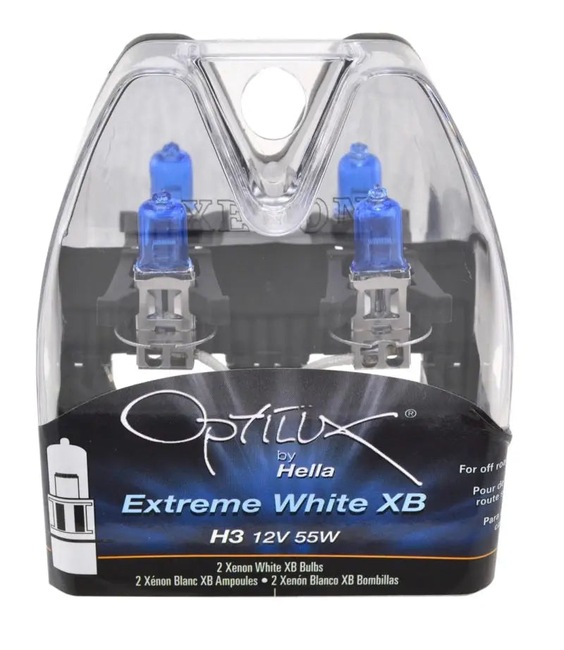 Hella H3 12V 55W Xen White XB Bulb (Pair) - Truck & Automotive
