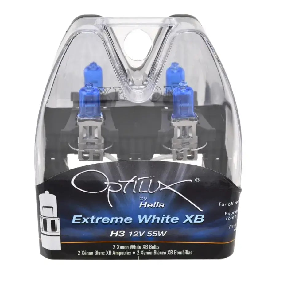 Hella H3 12V 55W Xen White XB Bulb (Pair) - Truck & Automotive